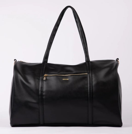 Rusty Eve Weekender Bag in black PU