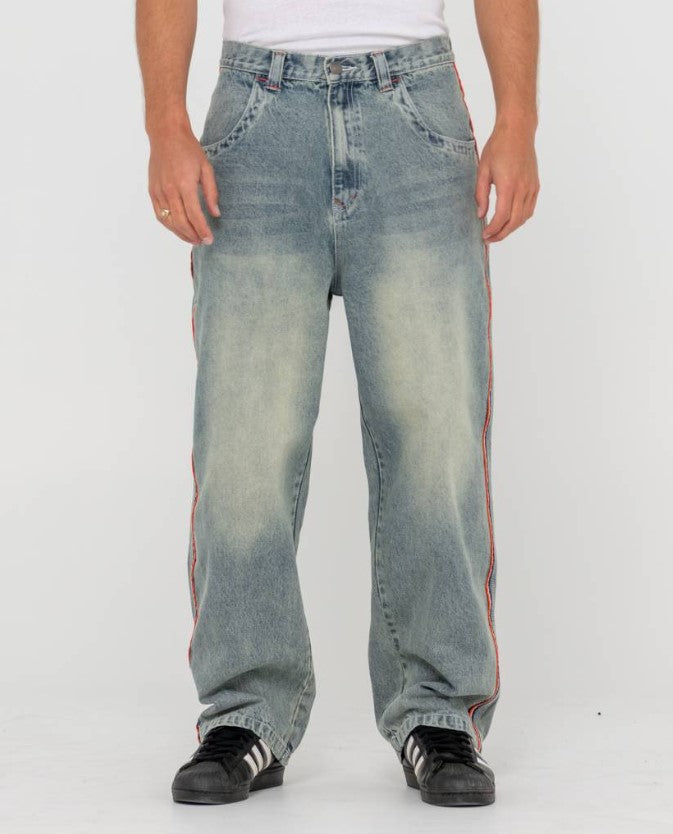 Rusty Flip Daddy 2.0 Denim Jeans in dirty dawg colourway from front