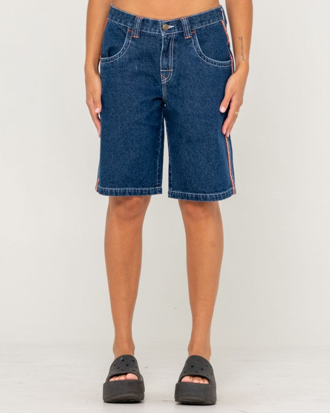 【SCENERITY】Flo Denim Half Pants Rusty Flip Mommy Low Rise Wide Leg Denim Jort – Blitz Surf Shop