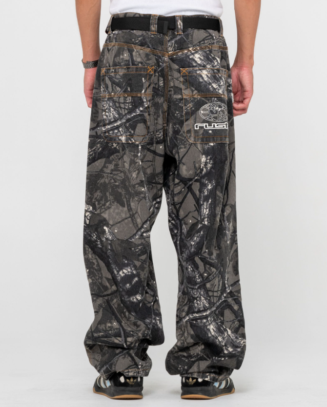 Rusty Flip Rambo Men's Pants in camo from rear