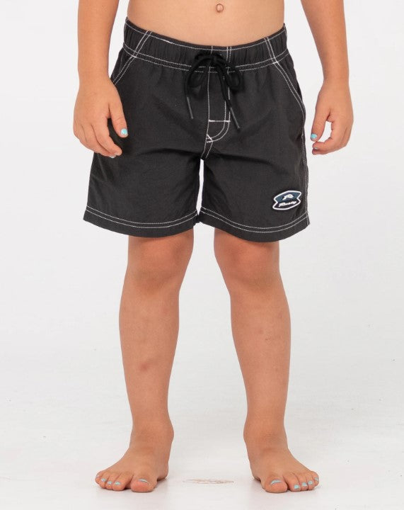 Rusty Heritage 95 All Day Runts Shorts in coal colour from front