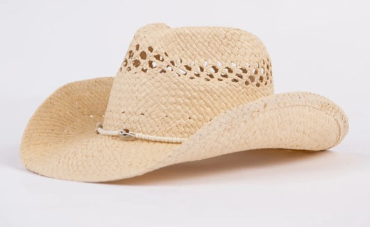 Rusty Howdy Cowboy Straw Hat in natural colourway