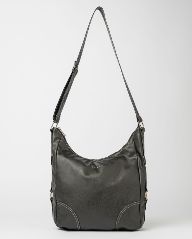 Rusty Mallory Crossbody Bag in black with white background