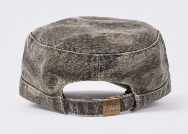 Rusty Punked Camo Military Cap from the back