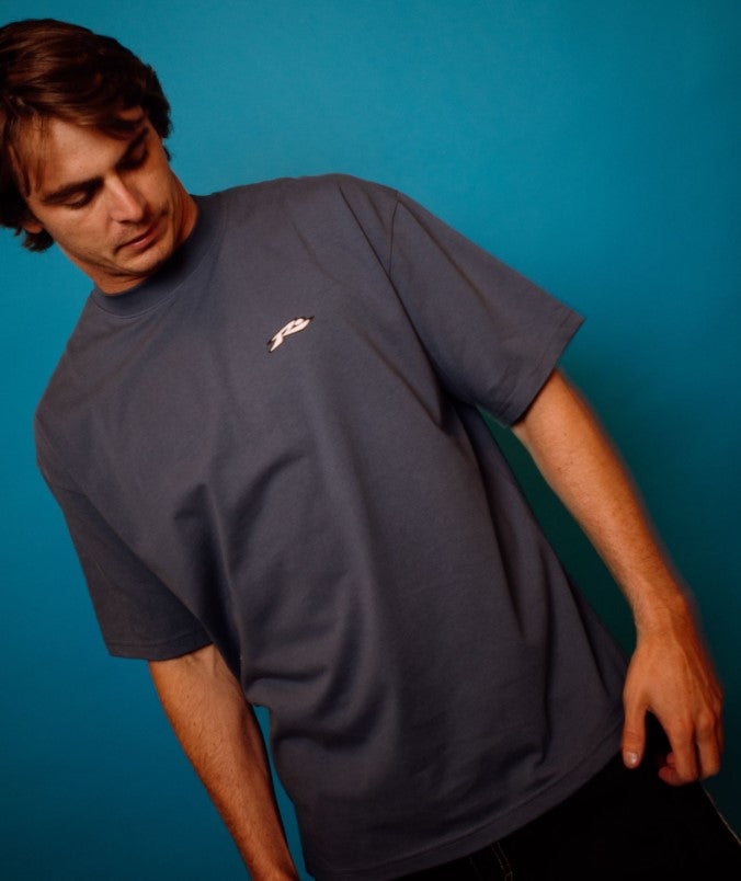 Rusty Registered T-Shirt  in china blue from front