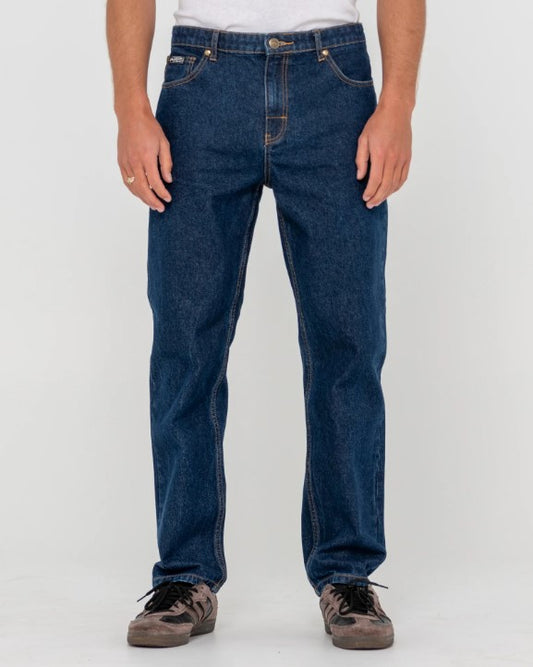 Rusty Steven Straight Jeans in indigo from front