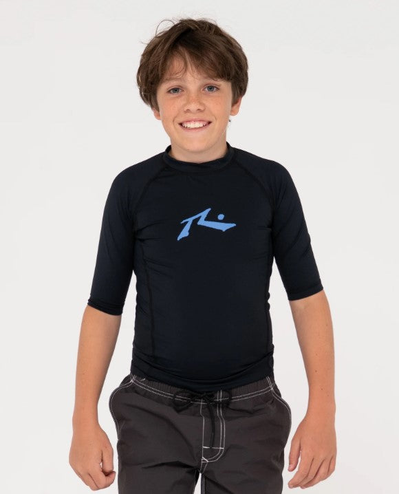 Rusty Still Surfing Youth Thermal Rash Top in black