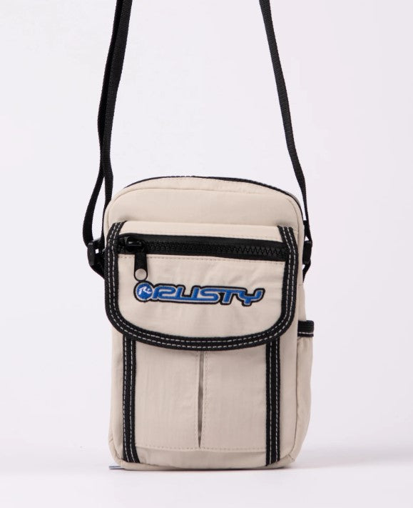 Rusty Stringer Crossbody Side Bag in oatmeal colour