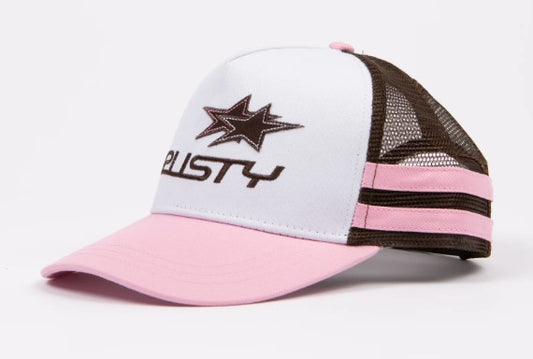 Rusty Super Star Womens Trucker Cap in soc colourway