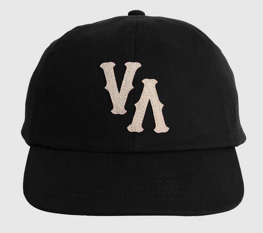 RVCA Dugout Women's Dad Cap
 in black from front