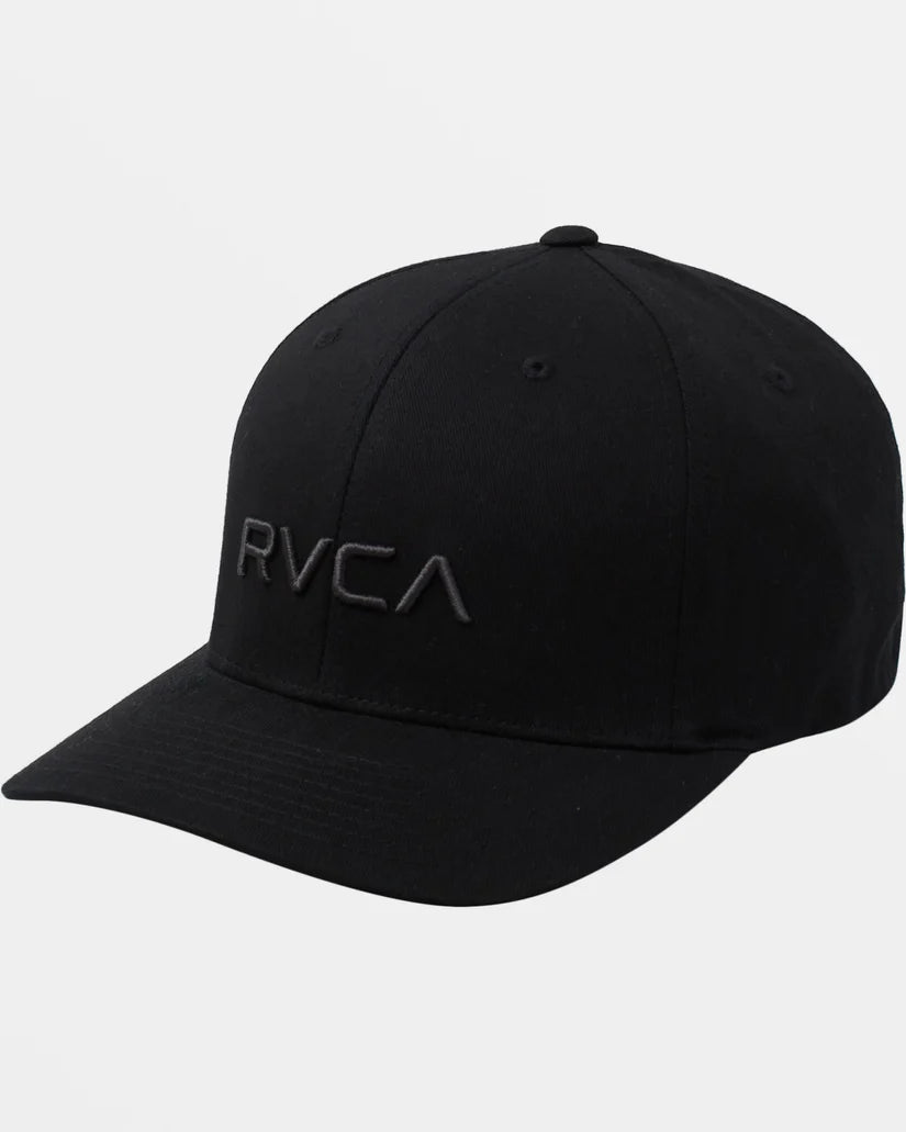 RVCA FLEX FIT HAT in black