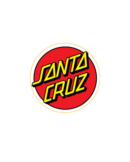 Santa Cruz Classic Dot Decal Sticker in red