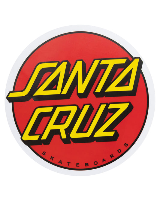 Santa Cruz Classic Dot Large Sticker in red