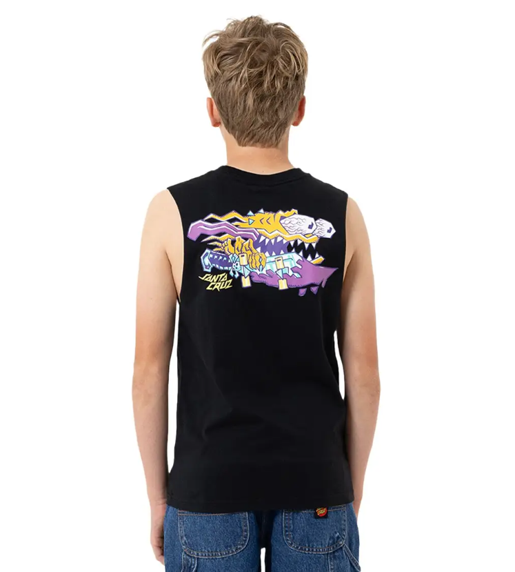Santa Cruz Youth Meek Scratched Slasher Muscle Top - Sum26