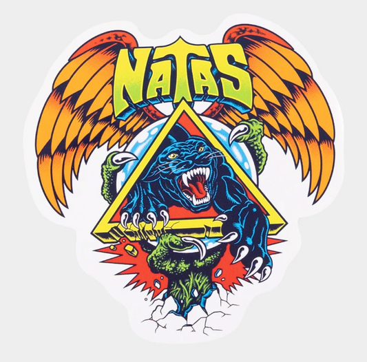Santa Cruz Natas SC Panther Sticker with panther and monster hand