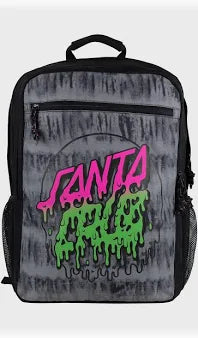 Santa Cruz Rad Dot Hollow Backpack in volour black tiedye