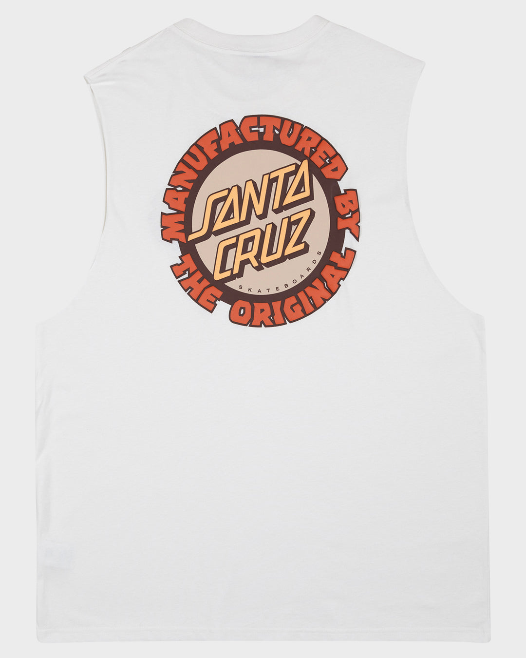 Santa Cruz MFG Dot Muscle with santa cruz print on back displayed from back 