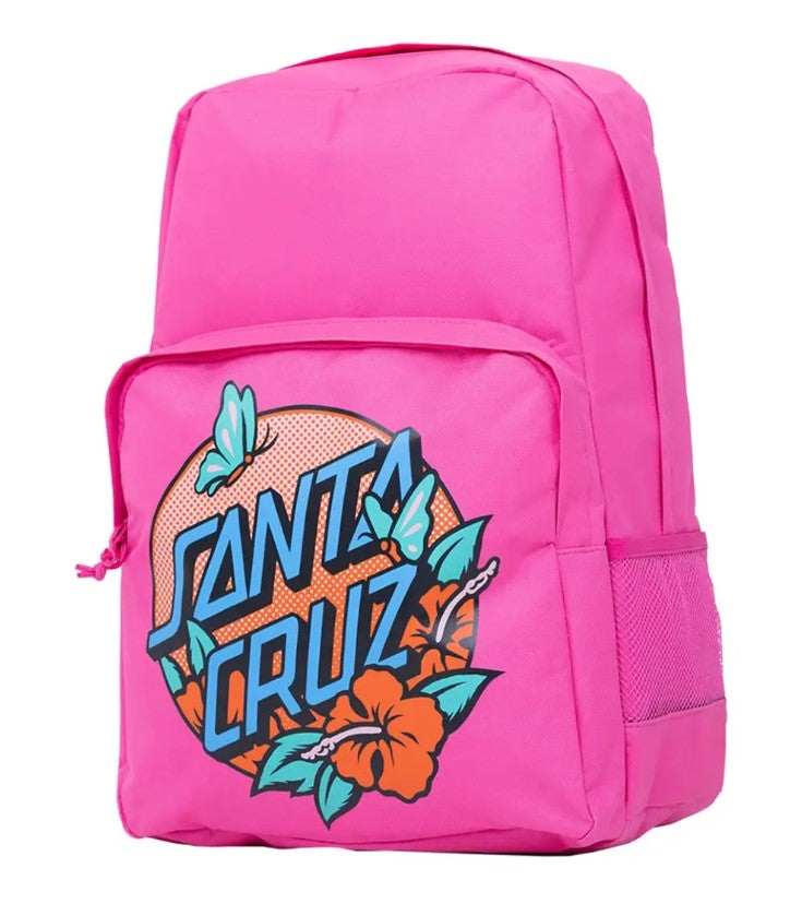 Santa Cruz Take Flight Dot Backpack in pink from side