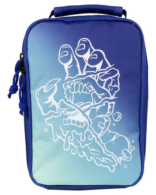 Santa Cruz Universal Hand Mono Insulated Lunchbox in dark blue tie dye