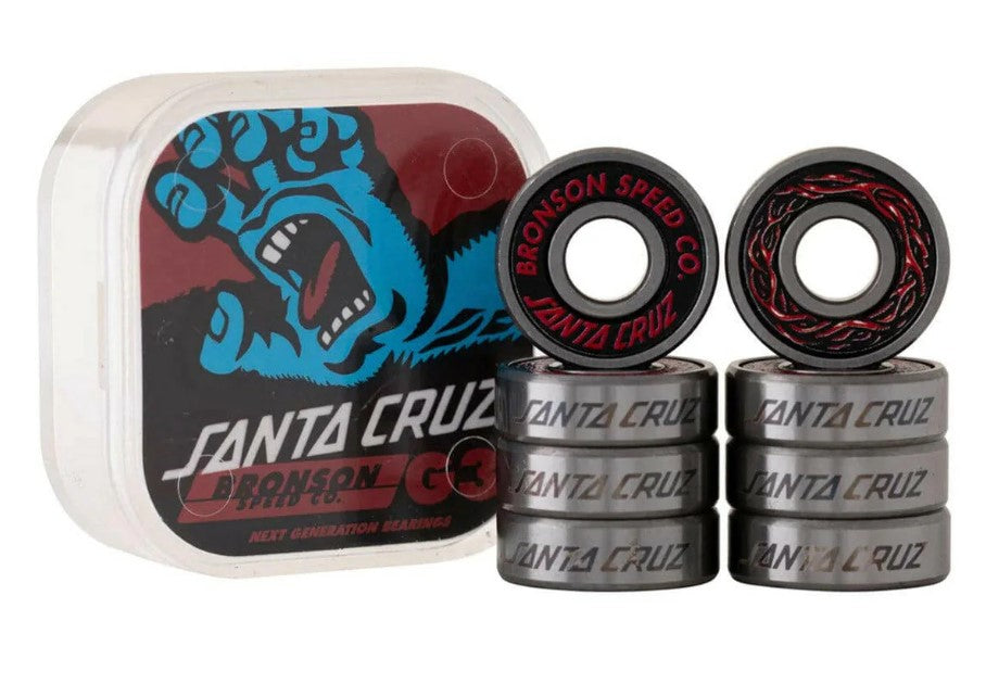Santa Cruz G3 Skateboard Bearing Set - 8 Bearings
 on white background