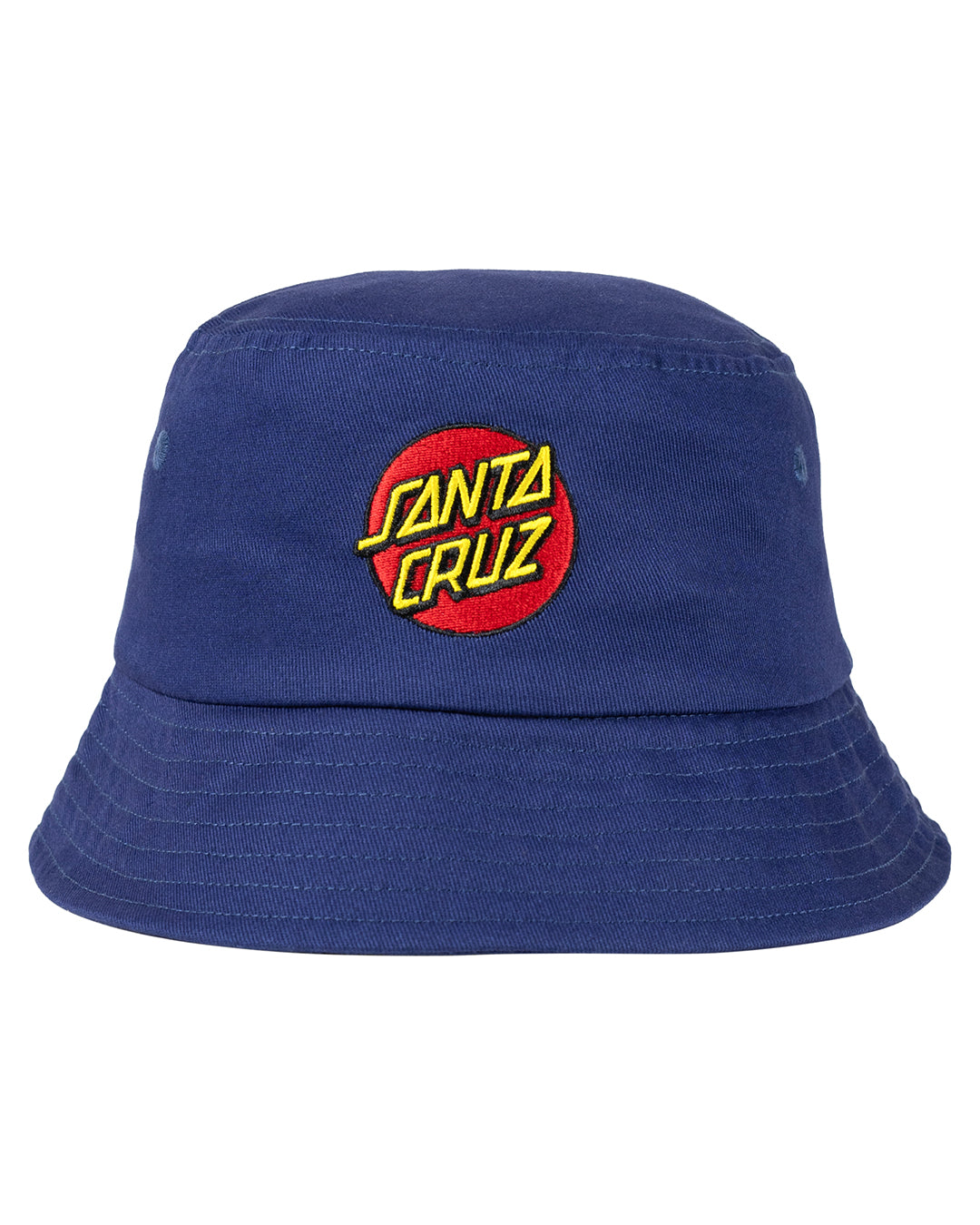 Santa Cruz Youth Classic Dot Patch Bucket Hat  in dark blue