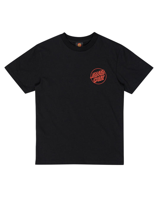 Santa Cruz Youth Opus Screaming Hand Tee  in black from front