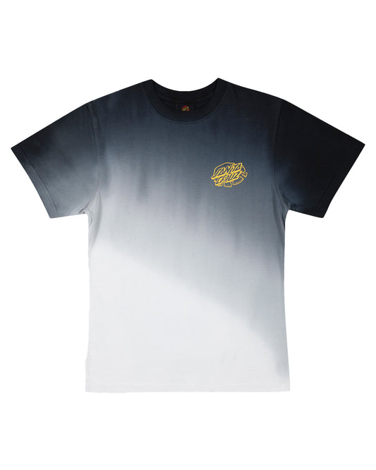 Santa Cruz Youth Universal Hand print on back and Oval Dot santa cruz print on front of Tee