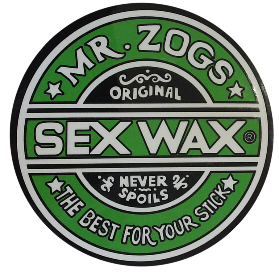 Sex Wax 7" Sticker (~18cm) green