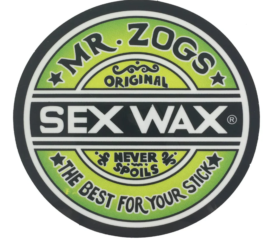 Sex Wax 7" Sticker (~18cm) lime, green and yellow