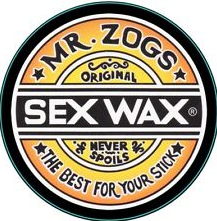 Sex Wax 7" Sticker (~18cm) sunrise orange and yellow