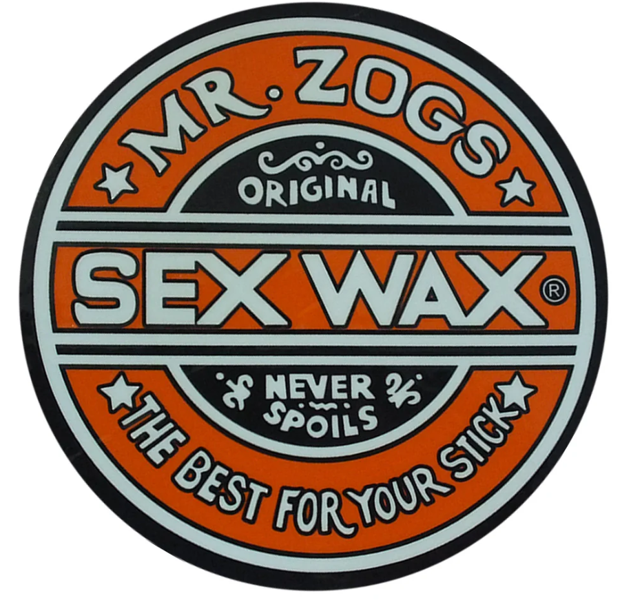 Sex Wax 7" Sticker (~18cm) orange