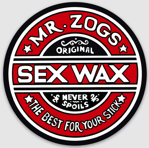 Sex Wax 7" Sticker (~18cm) red, black, white