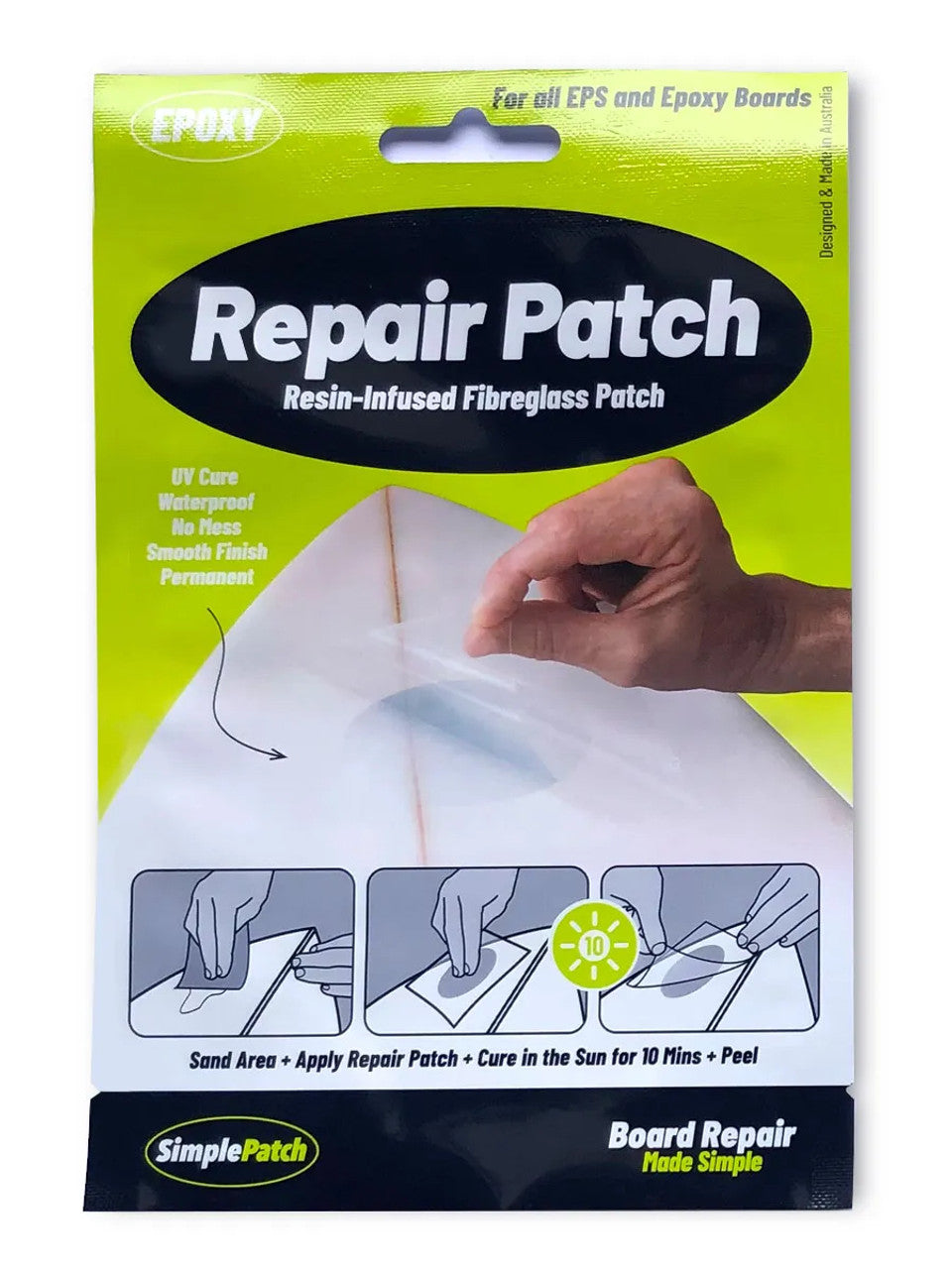 Simple Patch Surfboard Epoxy Repair Patch (large)