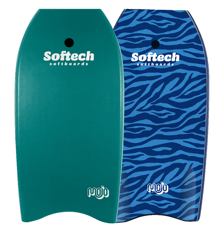 Softech Mojo 42" EPS Bodyboard in verdigris zebra colourway
