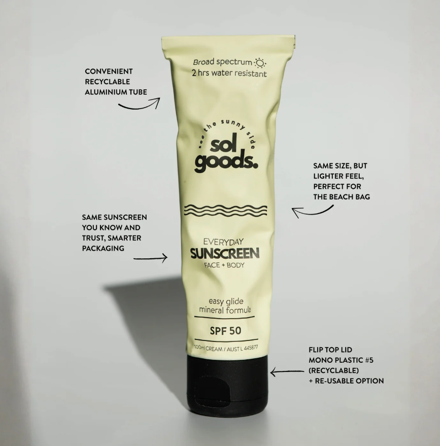 Sol SPF 50 Everyday Suscreen Tube - 100ml – Blitz Surf Shop