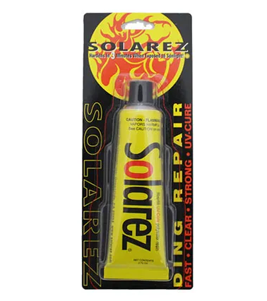Solarez 30ml Polyester UV repair showing the tube in the packaging