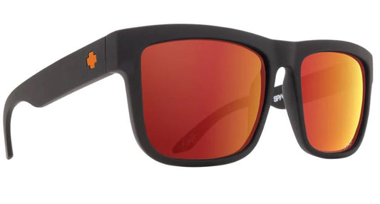 Spy Discord Dale Jr Matte Black frames with Happy Grey Green Orange Sunglasses
