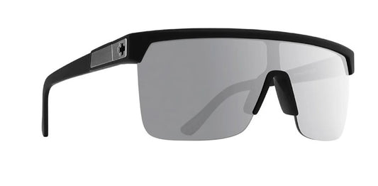 Spy Flynn 5050 Soft Matte Black frames with Happy Green Polarised Silver ion Sunglasses