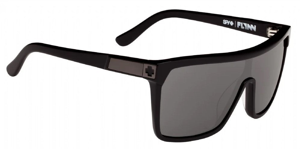 Spy Flynn Black Matte Black frames with Happy Grey Green lens Sunglasses