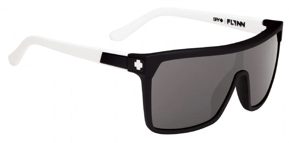 Spy Flynn Matte Ebony Ivory frames with Happy Grey Green lens Sunglasses