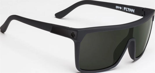 Spy Flynn Soft Matte Black frames with Happy Grey Green Sunglasses