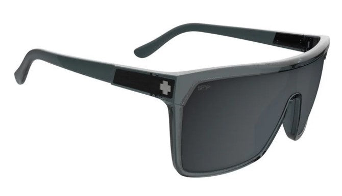 Spy Flynn Translucent Gunmetal frames with Happy Gray Mirror lens Sunglasses