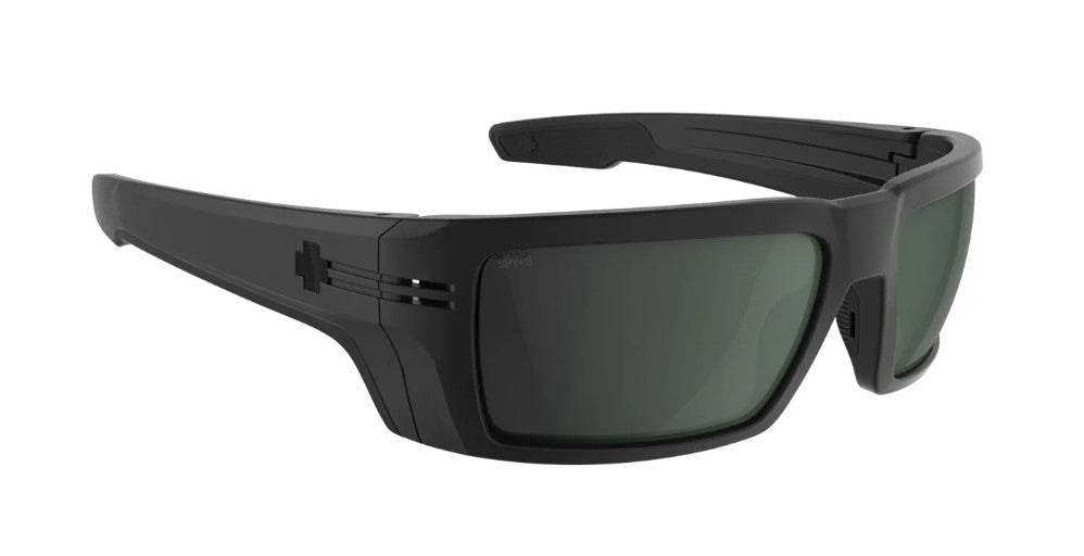 Spy Rebar ANSI Matte Black frames with Happy Gray Green lens Sunglasses