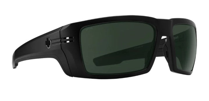 Spy Rebar SE ANSI Matte Black frames with Happy Grey Green lens Sunglasses