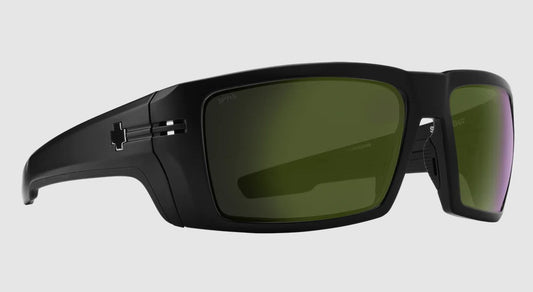 Spy Rebar ANSI Matte Black frames with Bronze Polarised Olive Sunglasses