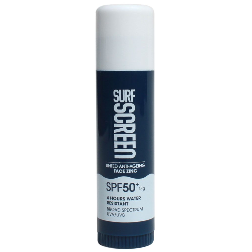 Sticky Johnson Surfscreen 15g Zinc Stick SPF 50+ in white colourway