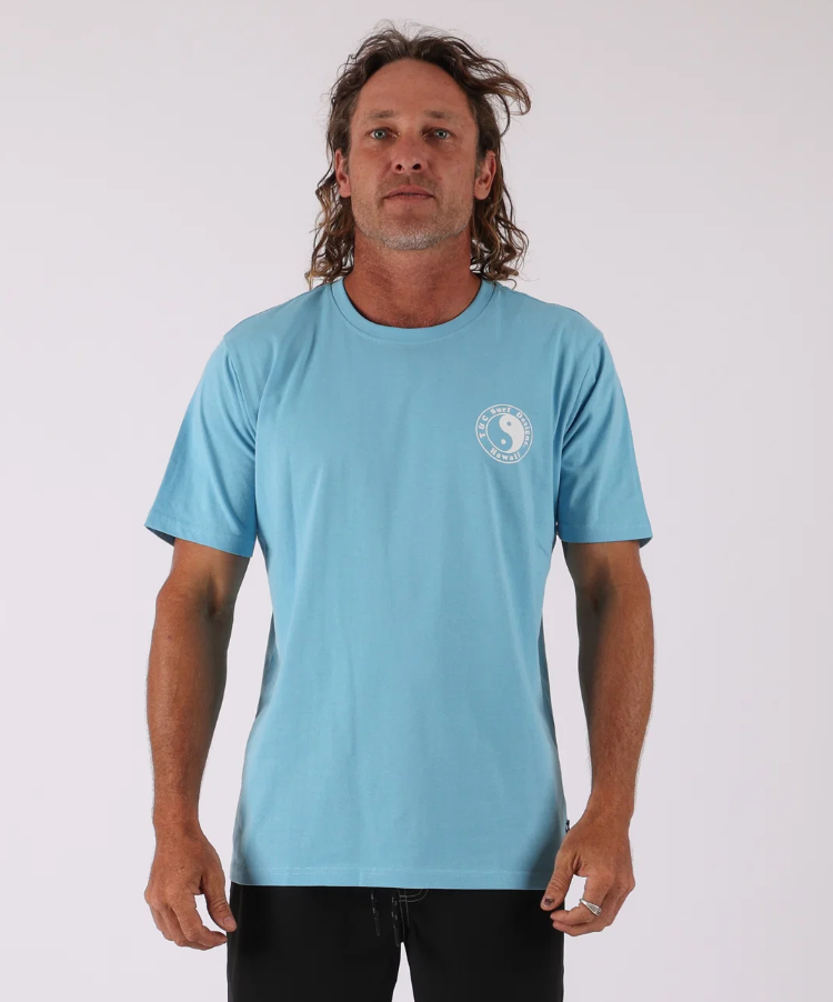 T & C OG Logo Men's T-Shirt  in light blue from front