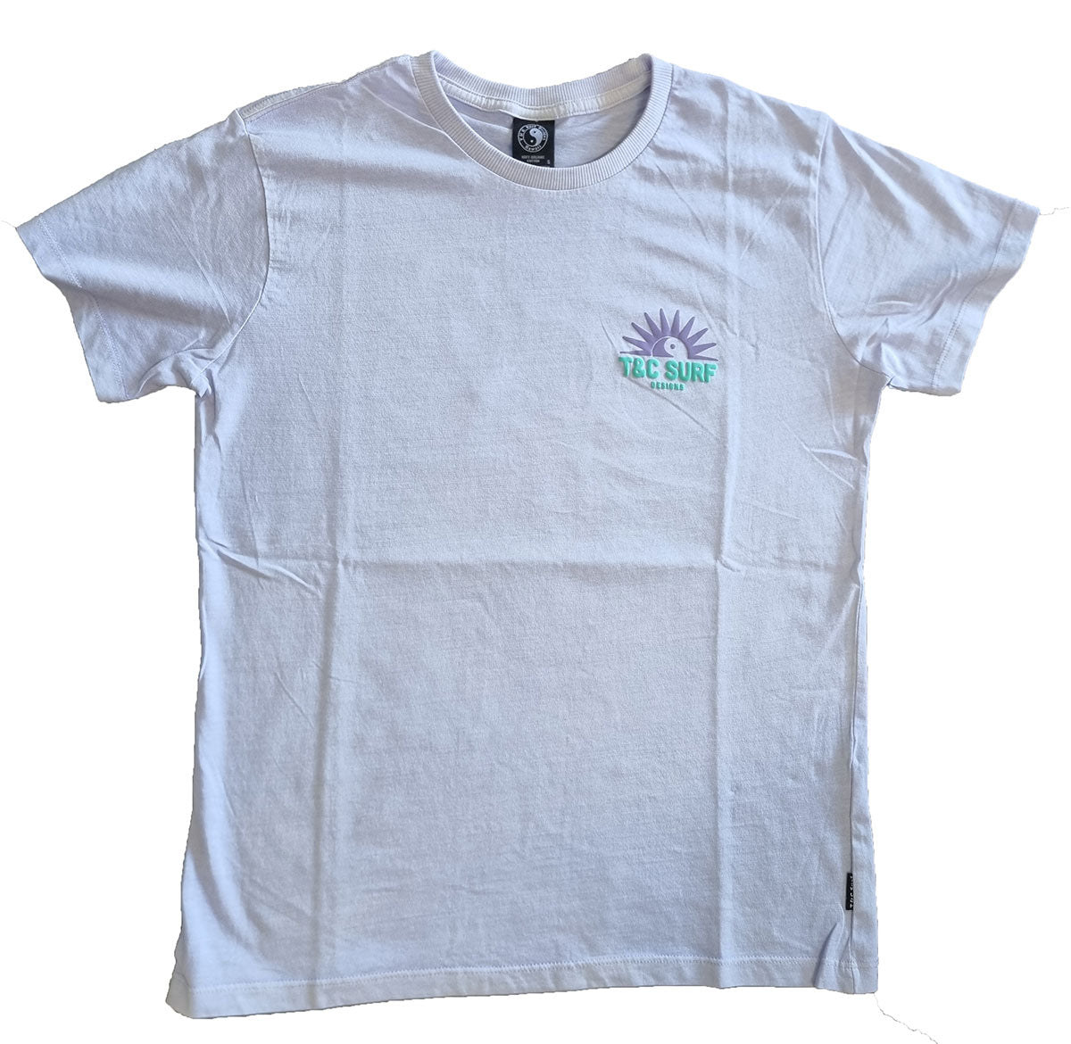 Town and Country Sunset Puff T-Shirt in washed lilac colourway from front
