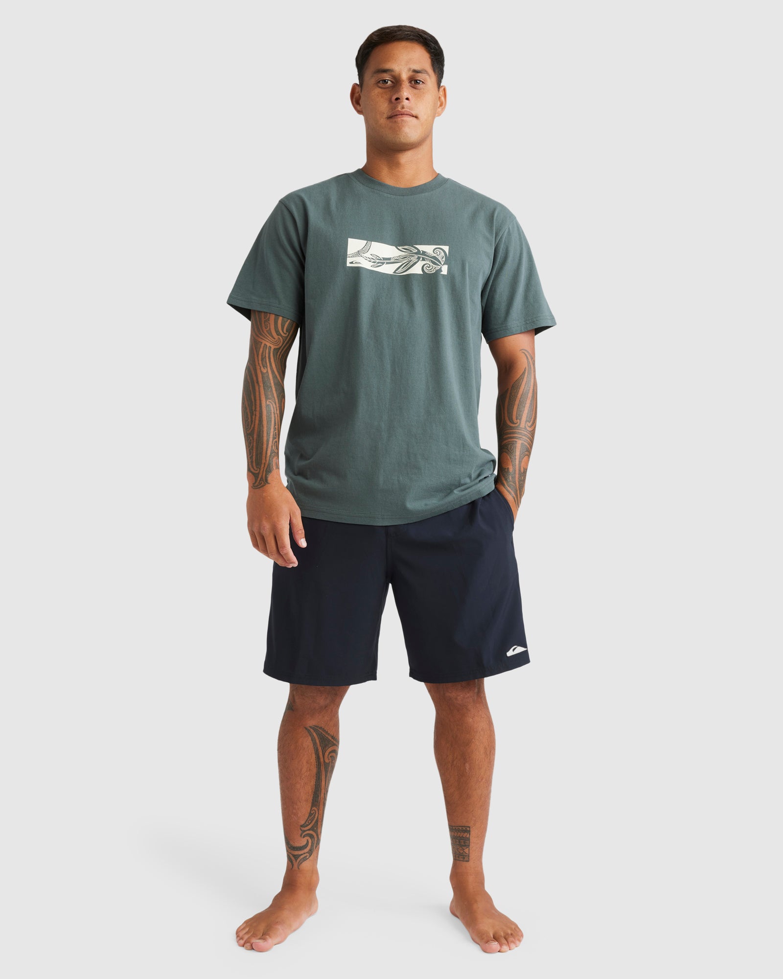 Quiksilver Mangopare Kehu Tee in urban chic colourway