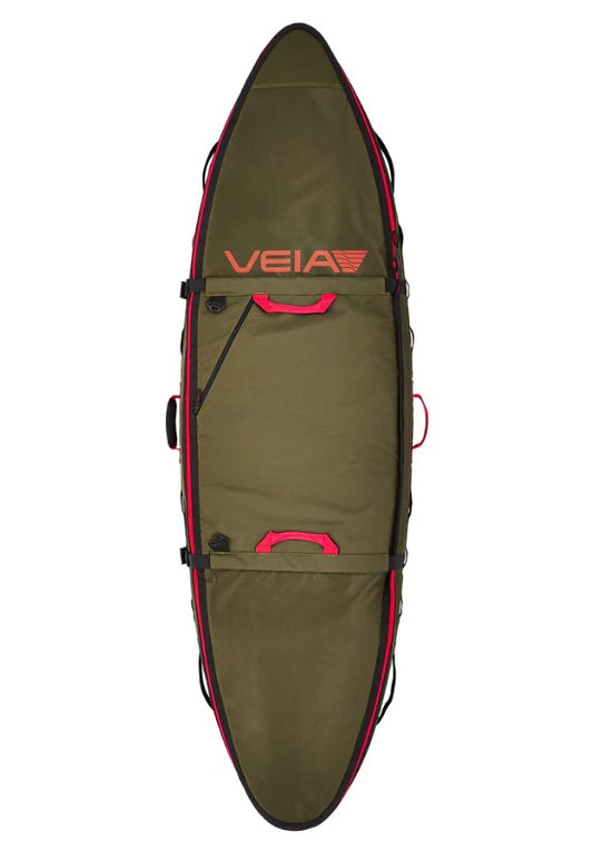 Veia Supplies 6'6 3/2 Convertible Surfboard Travel Bag in squadron colourway